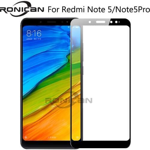 For xiaomi Redmi note 5 tempered glass full cover prime screen protector redmi note 5 pro phone glass film for xaomi note5 64gb