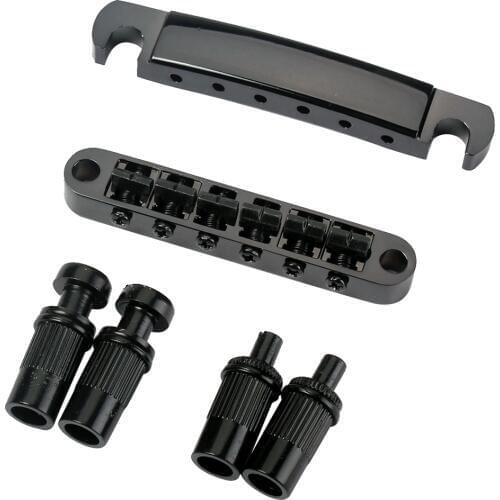 1 Set Guitar TuneOMatic Roller BBidge Electric Guitar Accessories Black Part