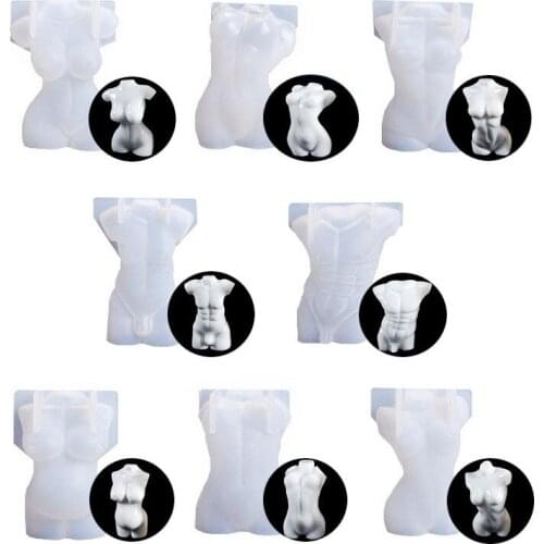 2021 New Human Body Silicone Mold DIY Candle Mold Crystal Epoxy Mold Aromatherapy Candle Tool Practical Moldes De Silicona Mold