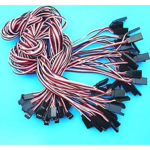 50 x 500mm RC Model Servo Extension Cord Lead Wire Connector Cable