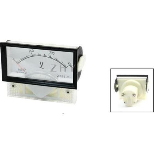AC 10V 30V 50V 100V 150V 250V 300V 450V 500V 600V Arabic Numerals Dial Panel Analog Voltmeter Volt Meter 69L17