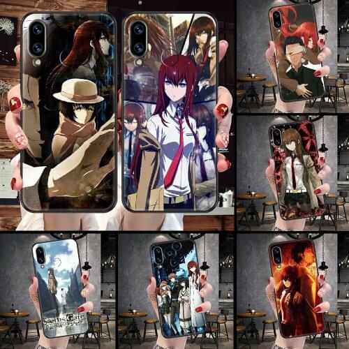 Steins Gate Anime Phone Case For Huawei Honor 6A 7A 7C 8A 8X 8 9 9X 10 10i 20 Lite Pro black 3D shell soft Etui luxury coque