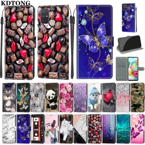 Wallet Phone Case for Samsung Galaxy A71 A51 A70 A50 A40 A30 A20E A10 Coque PU Flip Leather Stand Fashion Full Protect Cover