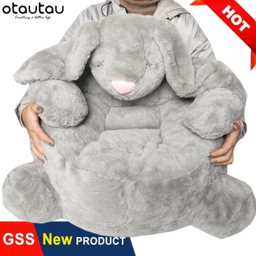 Children Sofa Cartoon Infant Baby Big Armchair Rabbit Unicorn Elephant Soft Velvet Couch Pouf Ottoman Futon Chair Kids Furniture