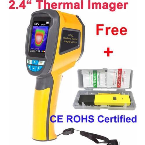 HT-02 Thermal Imaging Camera Handheld Thermal Camera , thermal imager IR Infrared thermal camera 2.4 inch Color screen display