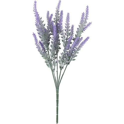 Simulation Lavender Office Plant Basket Decor Artificial Flower Fashion Fake Flowers Beautiful Plastic Bridal Bouquet 38cm