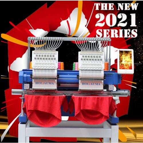 China 10 years service ! 2 Head 15 needles Embroidery Machine Home Computer Embroidery Machine Hat Flat Garment in South Africa