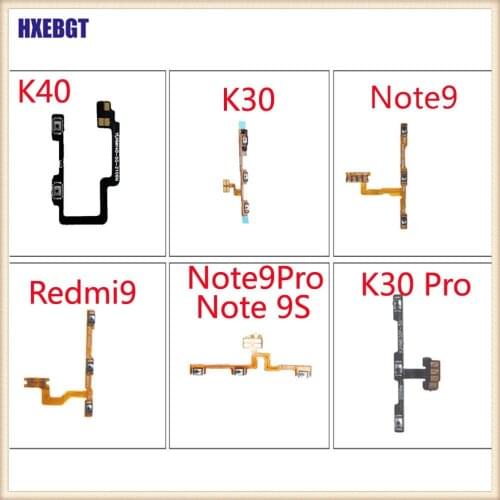 Power On Off Button Switch Flex Cable Side Button Key Flex Cable For Redmi Note 6 Pro 7 8 9 Pro K30 K40 7A 8A 10X