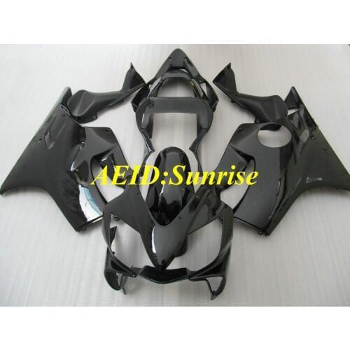 Injection mold Fairing kit for HONDA CBR600F4I 01 02 03 CBR600 F4I 2001 2002 2003 ABS All gloss black Fairings set+gifts HP39