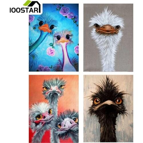 Colorful Ostrich Full Square/Round Drill 5D DIY Diamond Painting Beads Embroidery Pictures Cross-stitch Home Decor Unique Gift