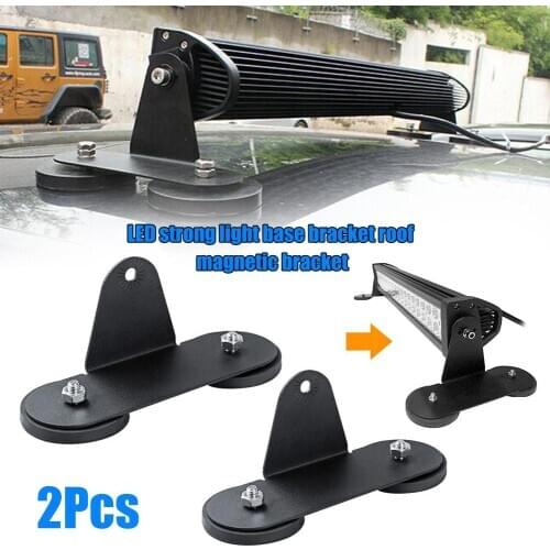 2Pcs Car Roof LED Strong Light Base Bracket Mount Magnetic Holder for SUV Bar Auto Exterior Accessories