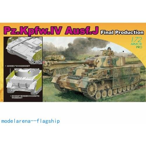 DRAGON 7629 1/72 Pz.Kpfw.IV Ausf.J Final Production Plastic Model Building Kit