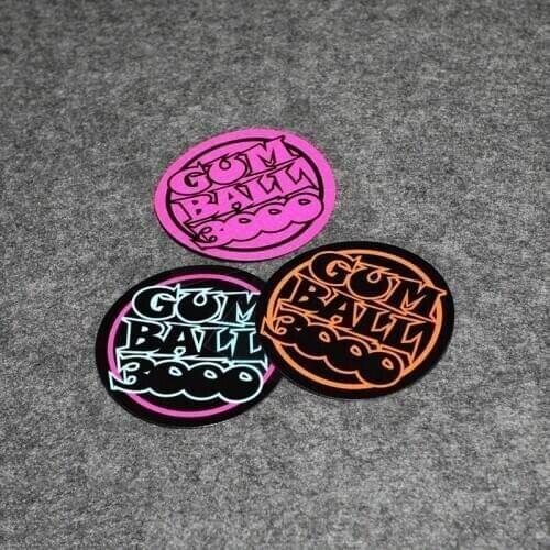 NO.S052 GUMBALL RALLY 3000 3M Reflective Car Racing Stickers and Decals Car Styling Motorcycle Helmet Stickers