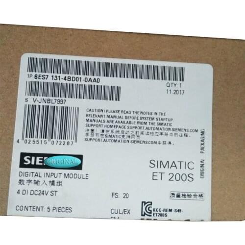 New original packaging 1 year warranty 6ES7131-4BD01-0AA0 6ES7131-4BD01-0AA0 {No.24arehouse spot} Immediately sent