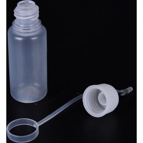 New 1PCS PE Plastic Dropper Bottles Empty Plastic Needle Bottle With Screw Metal Needle Cap Refillable Bottles 10ML