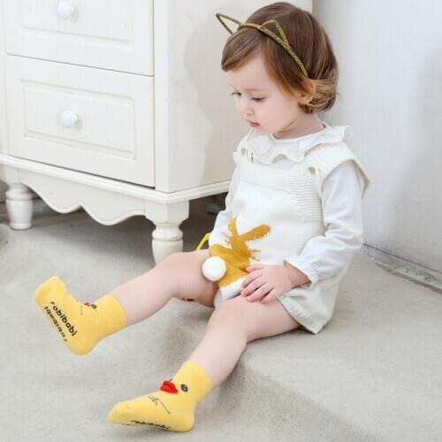 New cartoon socks for children and infants baby girl socks non slip socks
