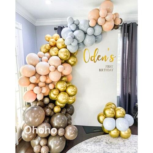 Organic Balloon Garland Arch Kit Kids 1st Birthday Party Decoration Baby Shower Baptism Baloons