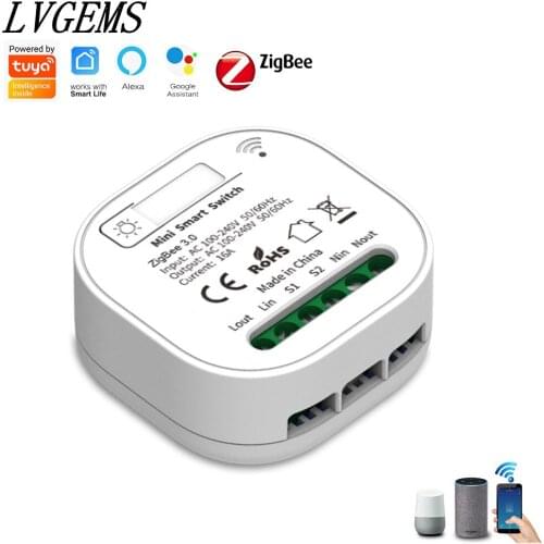 Tuya Zigbee Switch Smart Home Automation Breaker Smart Life App Remote Control Timing DIY Switch Support Google Home Alex