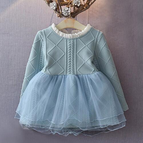 Baby girls sweater dress spring 2020 kids dresses for girl long sleeve autumn knit dress children clothes size 2 3 4 5 6 years