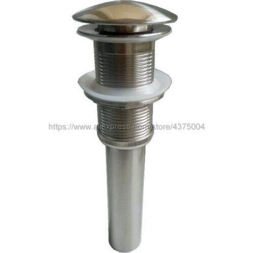 Bathroom basin Brushed Nickel waste Pop Up Waste Vanity Vessel Sink Drain Without Overflow Nsd015