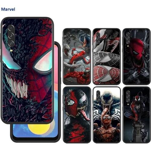 Silicone Cover Spiderman And Venom For Samsung Galaxy A90 A80 A70 A60 A50 A40 A30 A20S A20E A10 A10S Phone Case