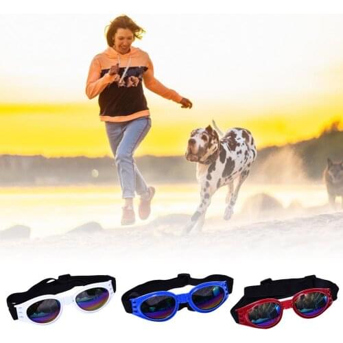Dog Sunglasses Small Dog Goggles Doggles Dog Glasses For Small Dogs UV Protection Windproof Waterproof Collapsible