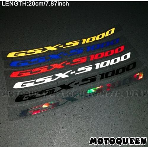 Reflective Motorcycle Wheels Fairing Helmet Side Tank Pad Decoration Logo Label Stickers Decals For SUZUKI GSX-S1000 GSX S1000