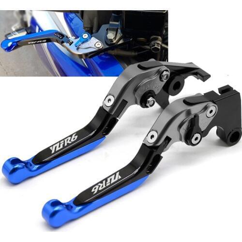 YZFR6 Motorcycle Accessories Adjustable Folding Brake Clutch Levers For YAMAHA YZF-R6 YZF R6 YZFR6 1999 2000 2001 2002 2003 2004