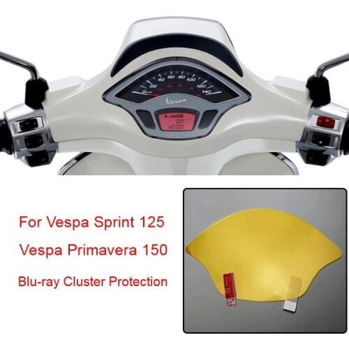 For Vespa Primavera 150 Motorcycle Speedometer Cluster Scratch Protection Film Screen Protector Blu-ray For Vespa Sprint 125