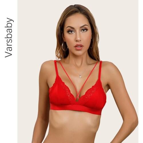 Varsbaby Wire Free Lingerie Womens Lace Thin Section Comfortable Breasts Beautiful Back And Abdomen Plus Size