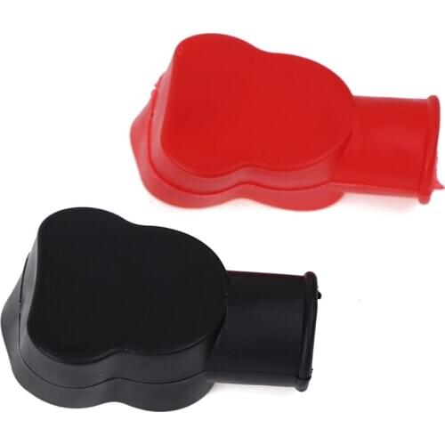 1 Pair of Universal Car Battery Terminal Cap Negative Positive Terminal Covers Protector Replacement Batteries Car Accessories