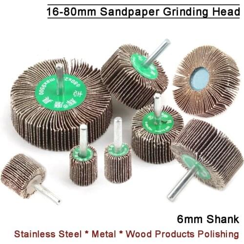 1pc Dremel Accessories Sandpaper Sanding Flap Polishing Wheels 16mm-80mm Sanding Disc Set Shutter Rotary Polishing Wheels