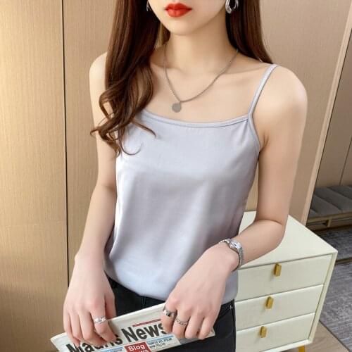 2012 Fashion Women Top Real Mulberry Charmeuse Natural Basics Tops Ladies Lingerie Vest