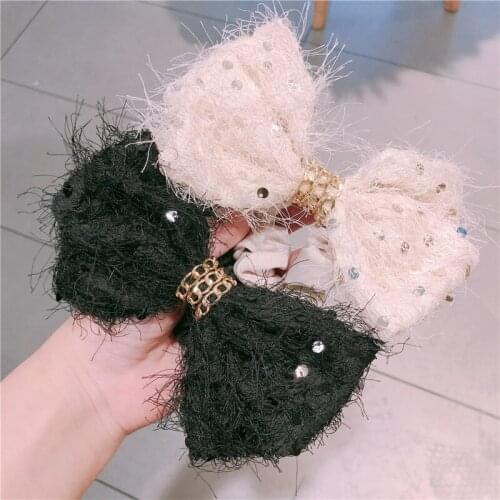 2020 FANSSEE Fashion Girls hair accessories rustic pearls flower beaded pearl headband rubber band elastic hair bands