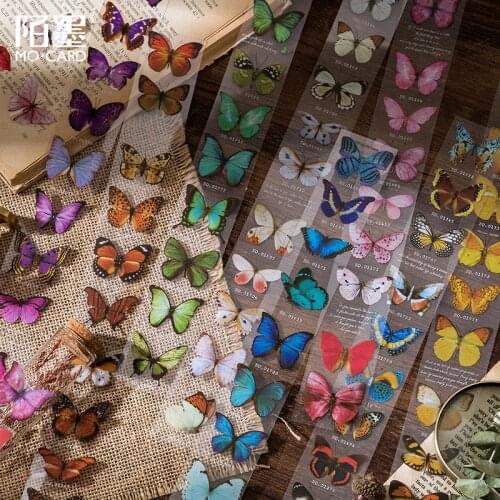 4cm*35cm Kawaii Cute Butterflies PET Washi Tape Stickers Scrapbooking Masking Tape School Office Supplies Bullet Journal sl2855