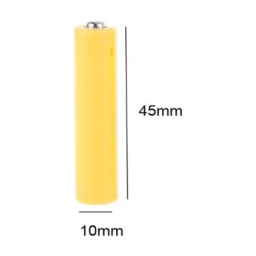 5Pcs LR06 AA LR03 AAA Size Dummy Fake Battery Setup Shell Placeholder Cylinder Conductor Dummy Cells for Lithium iron
