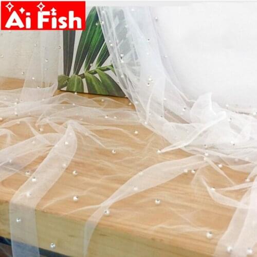 White Fairy Dream Photography Background Prop Gauze Fabric Black with Gold Pearl DIY Handmade Dessert Tablecloth Decoration #4