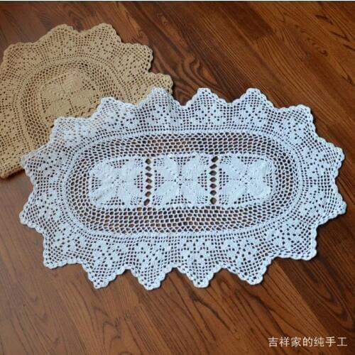 Free shipping cotton crochet lace felt doilies cup coaster for coffee table lace crochet placemat decoration cotton props