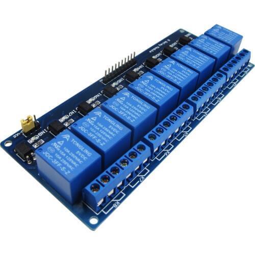 HAILANGNIAO 5pcs With optocoupler 8 channel 8-channel relay modules relay control panel PLC relay 5V module