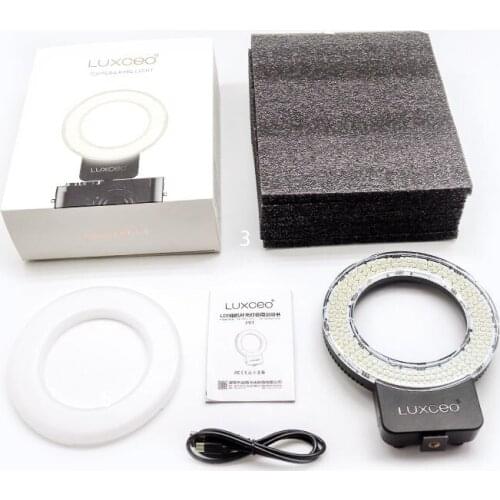 LUXCeO P01 3000K-6000K Ring Light On-camera Light Selfie Soft Light Video Photography Studio Light