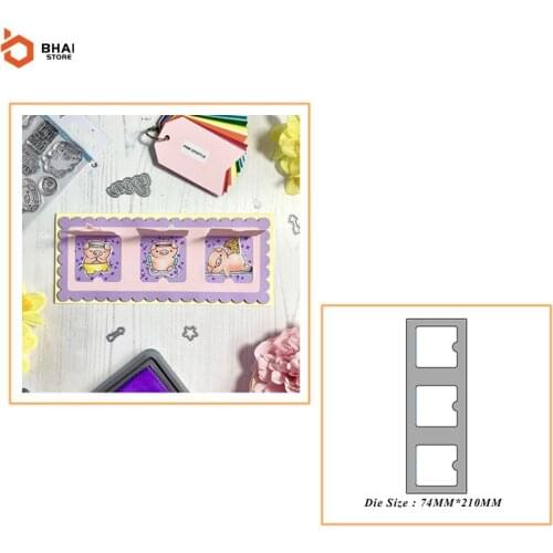 2021 New Arrivals Metal Cutting Dies Surprise Card Slot Cut Die Mold Card Scrapbook Paper Craft Knife Mould Blade Punch Stencils