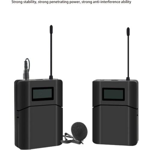 Lavalier Microphones Receiver Smartphone Computer Camera More Stable Transfer Operating Range Up to 70m/229.66 Feet