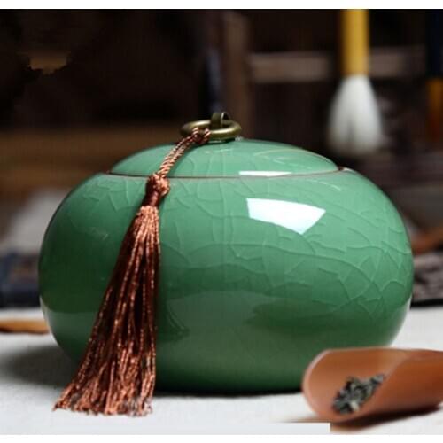 Peony Pattern Tea Coffee Sugar Storage Jars Spices Box For Kitchen White Porcelain Tea Box Small Kitchen Canister Seal Snack Can