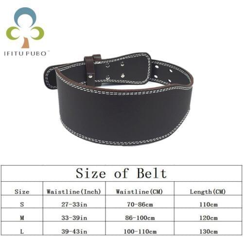 Weight Lifting Belt High Quality PU Leather Gym Belt Fitness Equipment Wide Back Support Weightlifting Belt WYQ