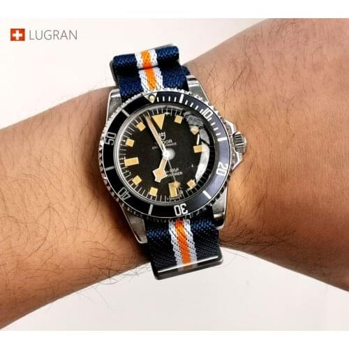 Premium NATO Zulu Watch Strap 20mm 22mm Nylon Watch Strap For Tudor blackbay Sub Seamaster vintage watch