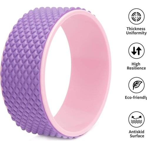 Sports Yoga Wheel Yoga Roller for Back Pain, Stretcher and Back Roller for Improving Backbends, Flexibility and Mobility