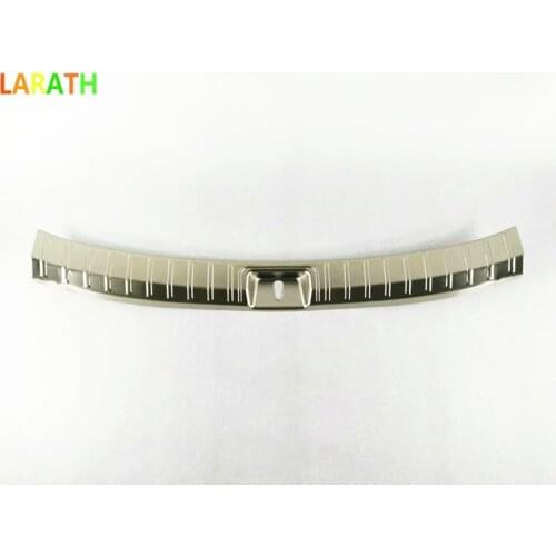 Car styling Stainless Steel Inner Rear Bumper Protector Sill Trunk Tread Plate Trim For Hyundai Santa Fe IX45 2013-2016