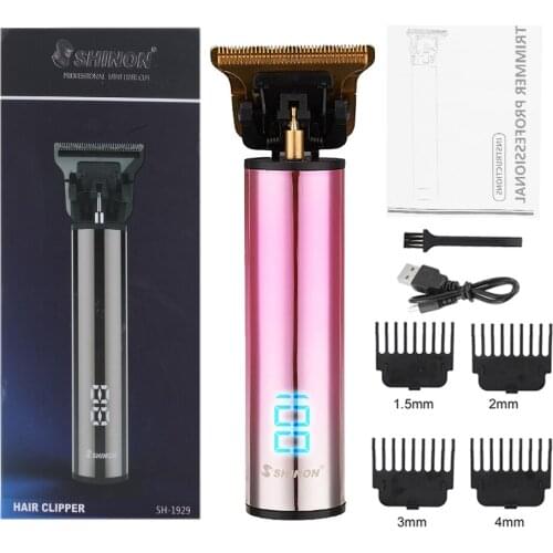 USB Hair Clipper LED Display Professional Hair Trimmer For Men Hair Cutter Adjustable Hair Cutting Machine