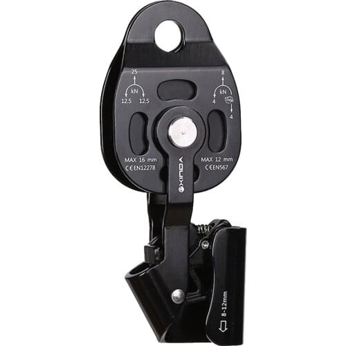 25KN Safety Mechanical Prusik Pulley Device Rock Climbing Ascender Equipment