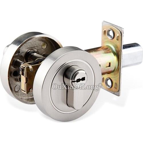 High Quality 1piece Zinc Alloy Deadbolt Security Door Lock With Key Safety Lock Interior Door Lock Entrance Locker
